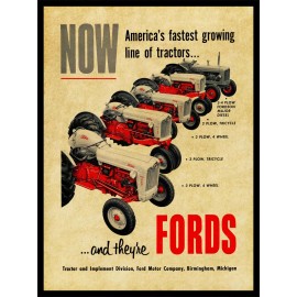 Ford 1956 Ford Tractors NEW Metal Sign: Models 860, 960, 740, Fordson Major Diesel