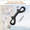 Double Ended Bolt Snap Hook, 3.5" Zinc Alloy Metal Clips