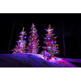 SHATCHI 100LEDs Christmas Tree Fairy String Lights 10m Lit - Multifunction 8 Light Modes, Timer, Memory, Indoor/Outdoor Low Voltage Waterproof Home Decorations