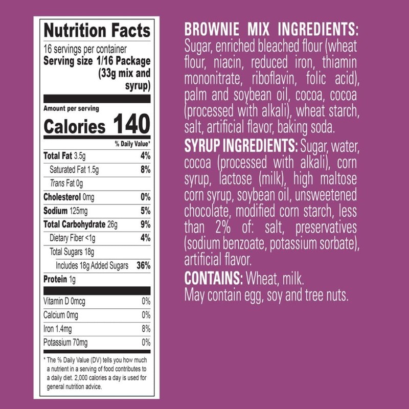 Ghirardelli Chocolate Supreme Brownie Mix, Includes Chocolate Syrup, 18.75 oz