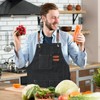 HIUOUIH Men's Kitchen Apron 76 x 68 cm Cooking Apron