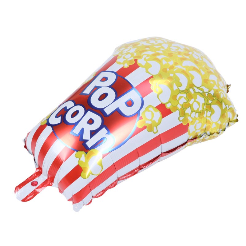 10pcs Popcorn Party Balloons Reusable Movie Theme Party Decoration Balloons