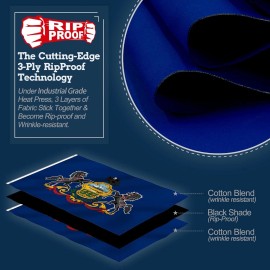 Anley Rip-Proof Double Sided 3-Ply Pennsylvania State Flag 3x5 Foot PA Flags