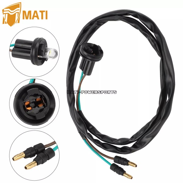 M MATI Tail Light Socket & Bulb For Honda Recon