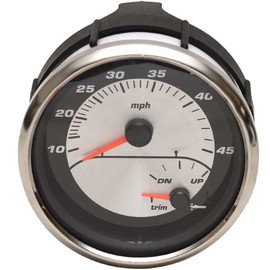 Faria Pontoon Boat Multi-Function Gauge GSC092A | Speedometer Trim 4 1/4 Inch