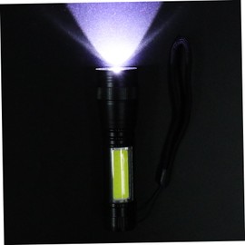 Operitacx USB Wiederaufladbare Zoom LED Taschenlampe Tragbare Outdoor Lampe mit Lichtmodi für Camping Wandern Notfälle Schwarz