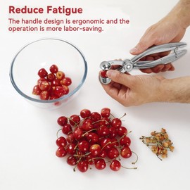 Cherry Pitter,Cherry Pitter or Stoner,Aluminum Alloy Hand Cherry Stone Remover Cherry Destoner Olive Pitter Remover Olive Red Dates Pitting Device Cherry Corer Removing Hand Tool