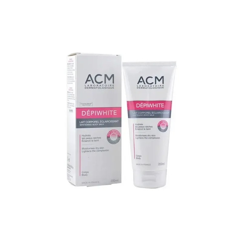 Leche Corporal Despigmentante ACM Dépiwhite para Manchas, Hipoalergénica y Libre