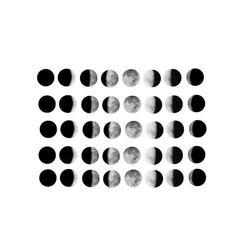 Homemade Moon Phases Planner Stickers #29 / Planner Stickers  /