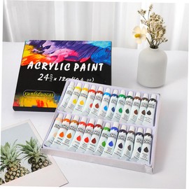Totority 1set Beginner Acrylic Paint Vibrant Colors for Canvas Paper for Boys and Girls and Adults for Projects and
