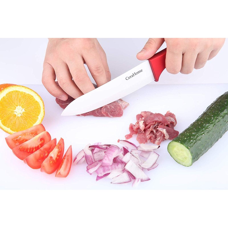 Cerahome Ceramic knife, Ceramic kitchen Knife Set with Sheath Super