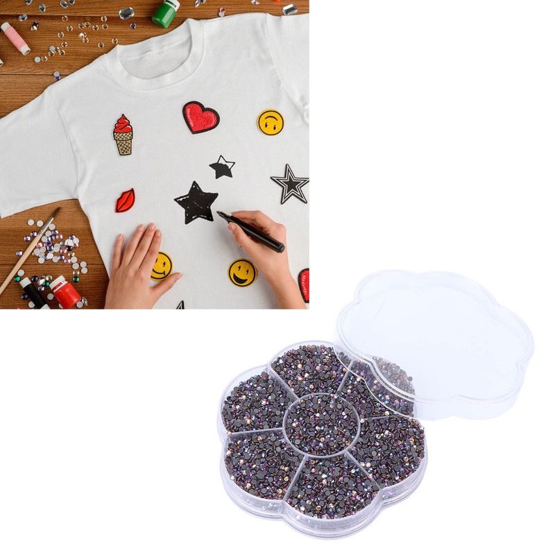 14400pcs Rhinestones Shiny Transparent Decorative Nail Art Accessories for Clothes
