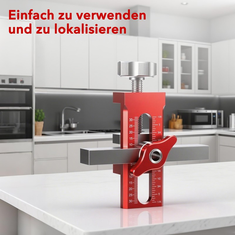 2-in-1 Adjustable Cabinet Door Mounting Aid: Robust and Easy Cabinet