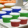 WXOIEOD 50 Sets 1 2/3 oz Round Shaped Jello Shot