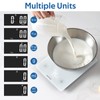 BAKFEE IP67 Waterproof Food Scale with Tempered Glass Surface, 22lb
