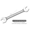 Skweawert 5.5mm x 7mm Double Open End Wrench Metric Cr-V