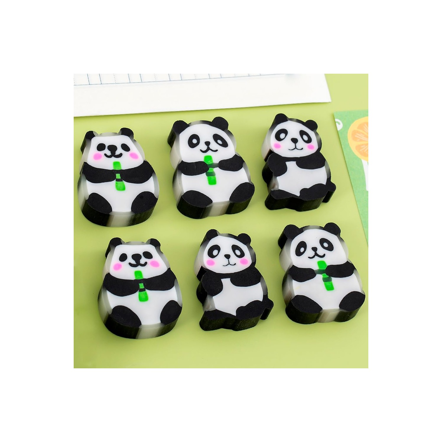 TUMETINSS Cute Panda Design Eraser for Elementary School Eraser Eraser ...