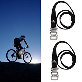 UngVeil 4 Pieces Toe Clips Straps Tape Bike Pedal Straps for Exercise Spin Bike Outdoor Bicycles Outdoor Cycling and Indoor Stationary Bike DIY