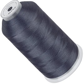 New brothread - Single Huge Spool 5000M Each Polyester Embroidery Machine Thread 40WT for Commercial and Domestic Machines -Dark Gray (Janome Color)