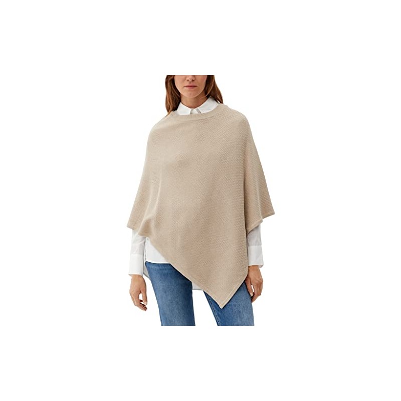 s.Oliver Cotton Blend Poncho, 81w8 beige