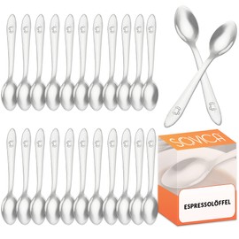 Espresso Spoons Small Stainless Steel 24 Pieces 10 cm Suitable for Household Restaurants Dish Sink