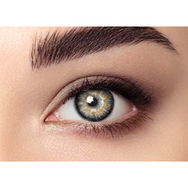 Colored Contact Tweezers Lenses Case Inserter Set for Party Masquerade, Light Gray