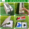 Pointyard Portable Cornhole Board Set - Foldable Aluminum Frame Cornhole