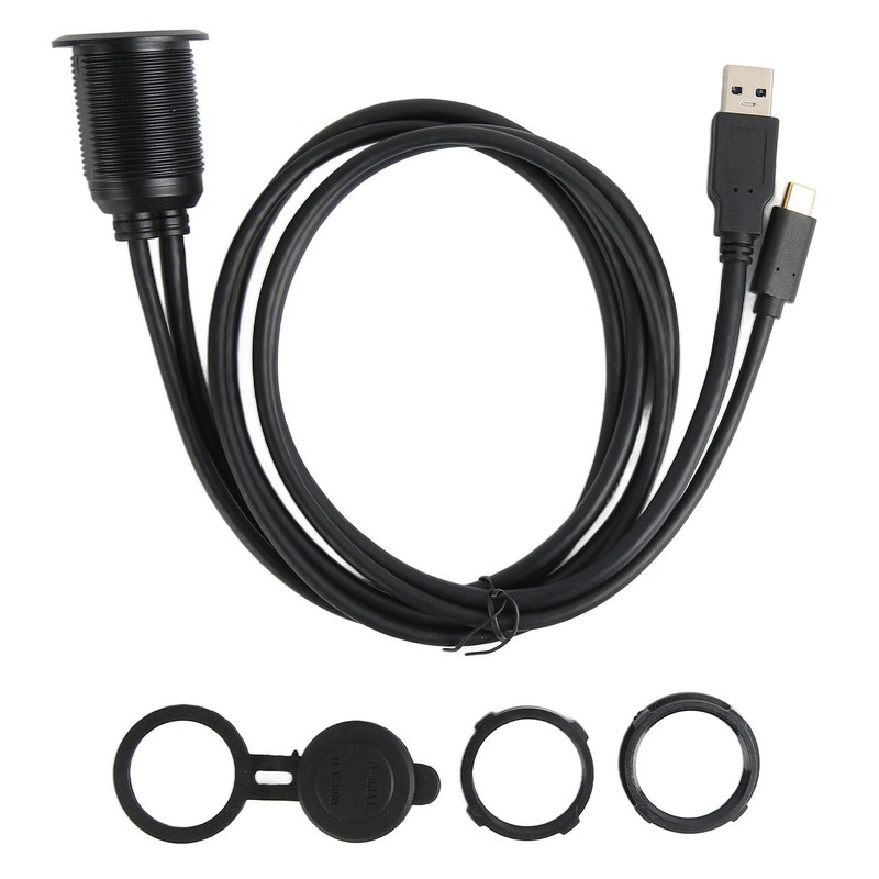 Type C 3.1 to USB 3.0 Flush Mount Cable with