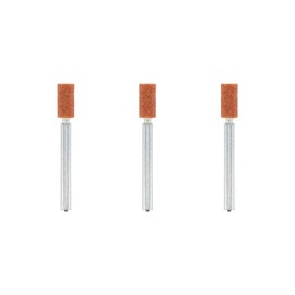 Dremel 8153 Aluminium Oxide Grinding Stones Accessory Set, 3 Cylindrical Grinding Stones for Grinding and Sharpening Metals (4,8 mm)