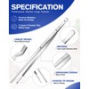 Fine Cooking Tweezers Set, Professional Stainless Steel Food Tongs, Kitchen