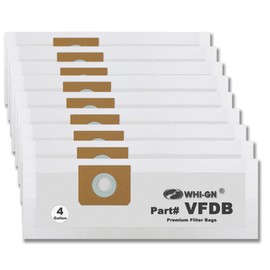 9 Pack VFDB Vacuum Dust Bags Replacement for Bags 4 Gallon, compatible with Vac Master Wet/Dry Models#VF408 VF410P VF408B