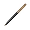 Fisher Space Pen APOLLO Cap-o-matic Black-GOLD CAP Ballpoint Pen -Gift