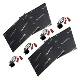 Harmony Audio HA-725600 Compatible with Chevy Camaro Ford Explorer Mustang Lincoln Mazda Speaker Replacement Harnesss and HA-SDSK Sound Damping Dampening Deadening (2) Mat 10" x 10" Install Kit