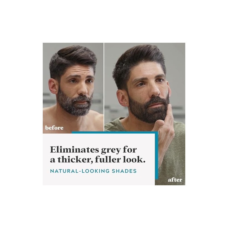 Just for men Moustache & Beard Jet Black Dye, Eliminates