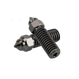 Paquete de 2 boquillas de acero endurecido de impresión de alta velocidad para impresoras 3D Creality K1/K1 Max (0,4 mm)