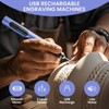 Electric Engraving Pen with 37 Bits, USB Rechargeable Cordless Etching