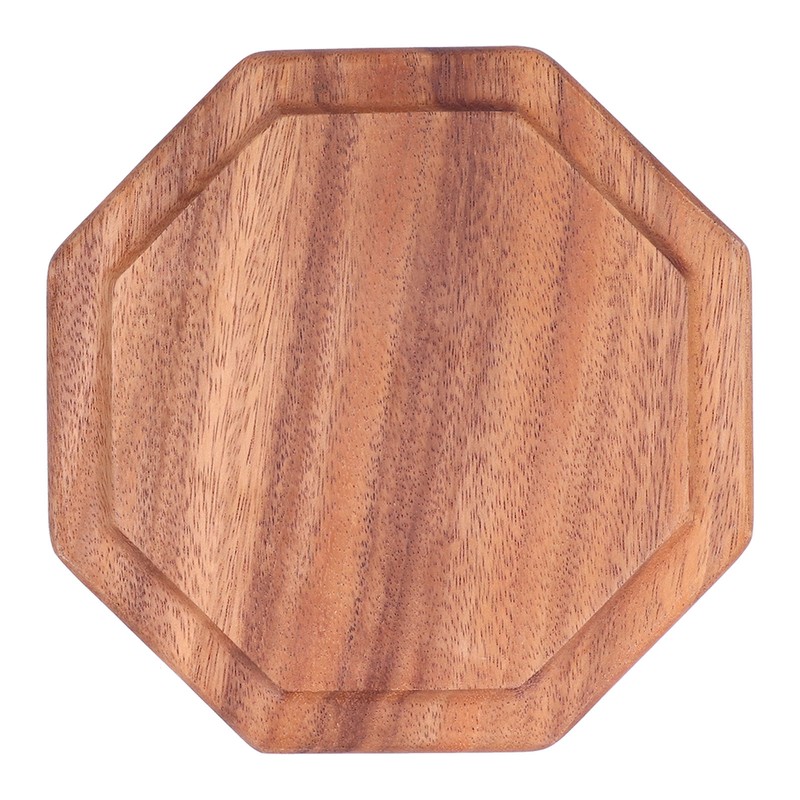 Tea Plate Natural Wood Environmental Protection Uniform Texture Odorless Serving