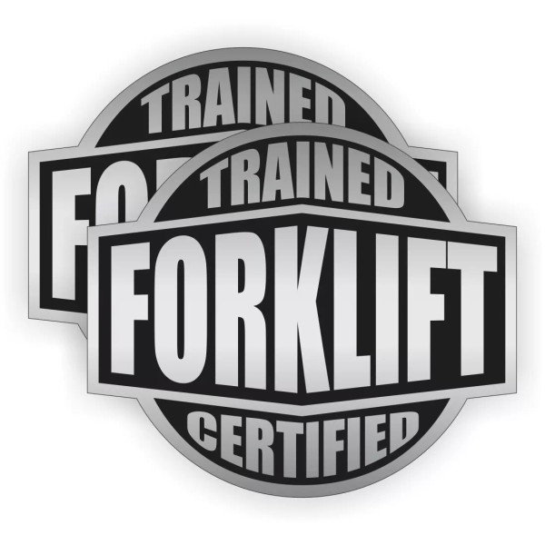 Unbranded/Generic pair Forklift Trained Certified Hard Hat Stickers | Tow