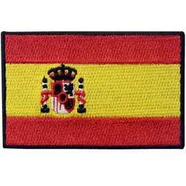 Spain Flag Embroidered Patch Spanish Iron On Sew On National Emblem
