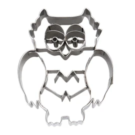 Staedter Embossing Owl Cookie Cutter, Silver, 7.5 cm