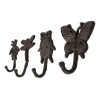 Ebros Gift Cast Iron Rustic Bee Ladybug Butterfly and Dragonfly