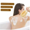 Healeved Sisal Body Scrubber Brush Wooden Handle Bath Brush for
