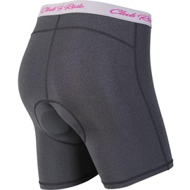 Club Ride Apparel Drift 2 Hour - Pantalones cortos de ciclismo para mujer, forro de gamuza de gel, color negro, XL