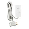 Leviton TBL03-10W Tabletop Slide Control Lamp Dimmer, 300-Watt, White, 1