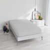 Max Color Bed Sheet 25 cm Corner, Light Grey, Single