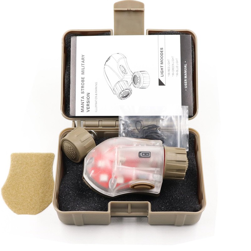 Tactical IR Strobe Helmet Light Military Identification Light with LED