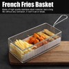 2Pcs Frying Basket with Handle, Deep Fry Basket Culinary Basket