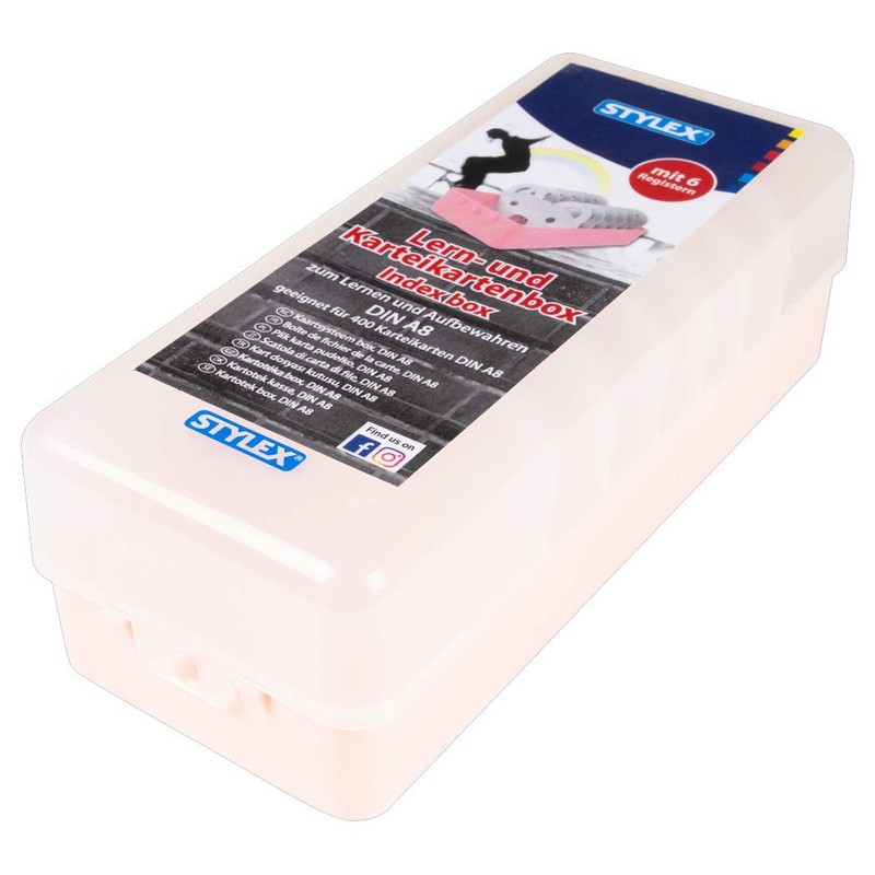 All-Purpose Storage Box, Card Index Box, DIN A8, Set of