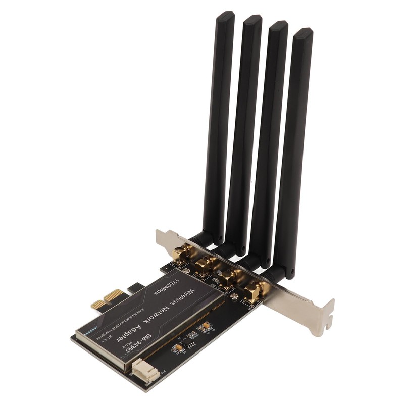 PCIe Network Adapter 2.4G 450Mbps 5G 1300Mbps 4 Antennas Standard