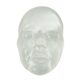 Maniquí de entrenamiento de inyección facial transparente, modelo de cabezal de demostración de estiramiento facial de rosca DOP, modelo de inyección facial transparente para entrenamiento estético